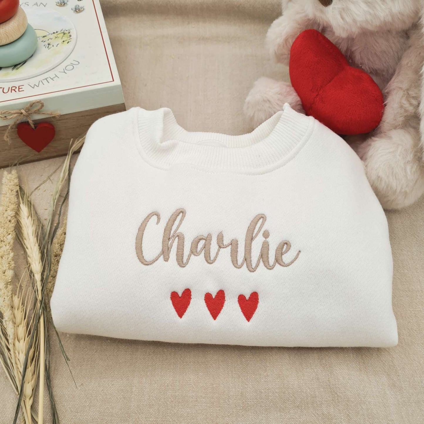 Folded Personalised Valentine's Day Baby Romper - Ready for Gifting