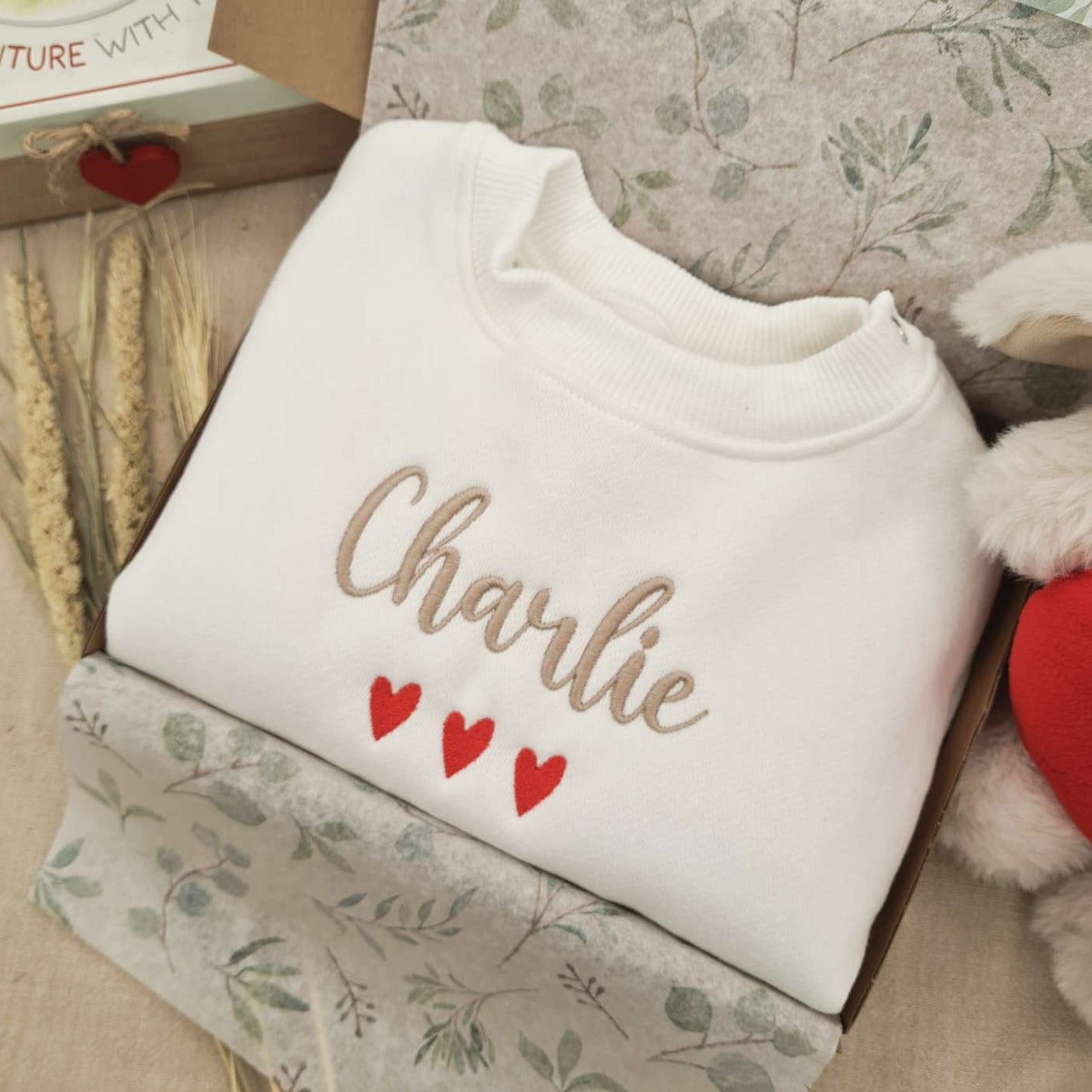 Personalised Valentine's Day Baby Romper in Gift Box