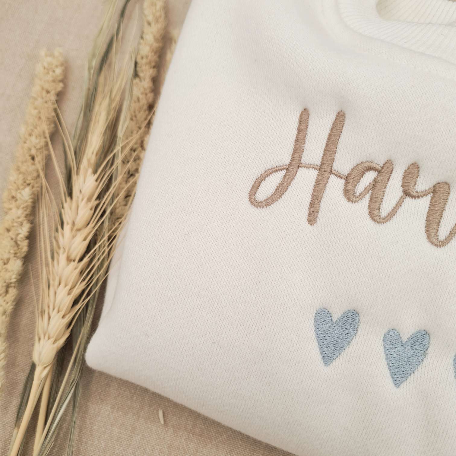 Personalised Infant Romper Cotton Fleece Close-Up